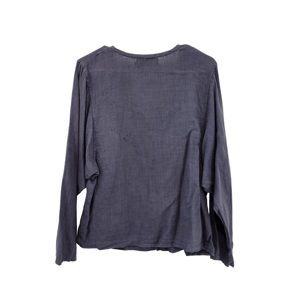 Bodil Women's Linen Relaxed Fit Button Front Jacket - 1 - Picture 7 of 9
